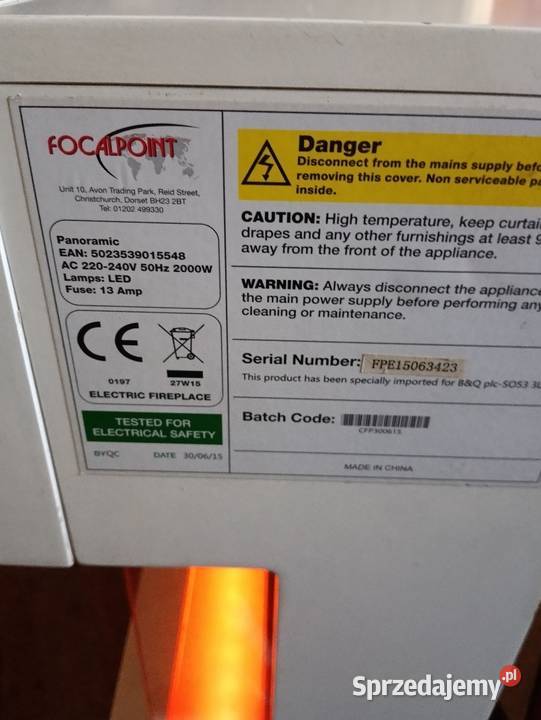 Kominek elektryczny okazja Seroczyn