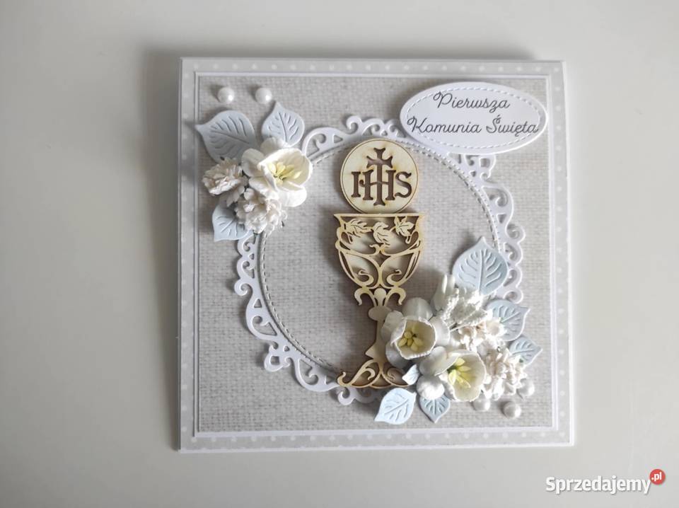 Kartka w pudełku ręcznie robiona Pamiątka Łódź