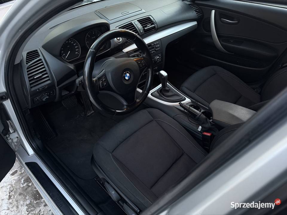 BMW 1 E87 20 diesel 200 AUTOMAT srebrny Tomaszów Lubelski sprzedam