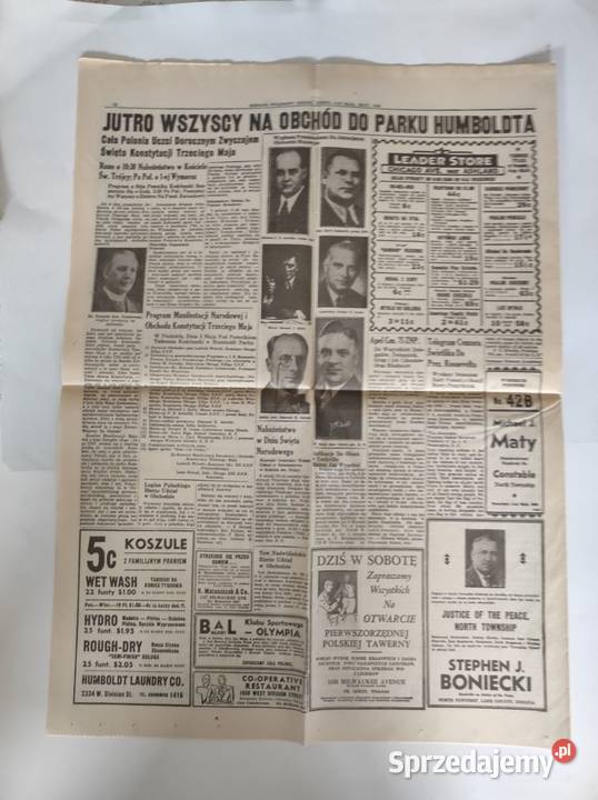archiwalny egzemplarz polonijnej gazety Dziennik Kielce