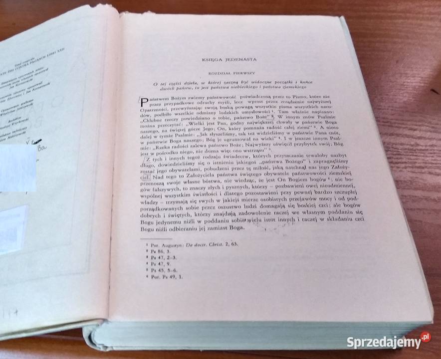 O państwie Bożym przeciw poganom ksiąg XXII 2 twarda sprzedam