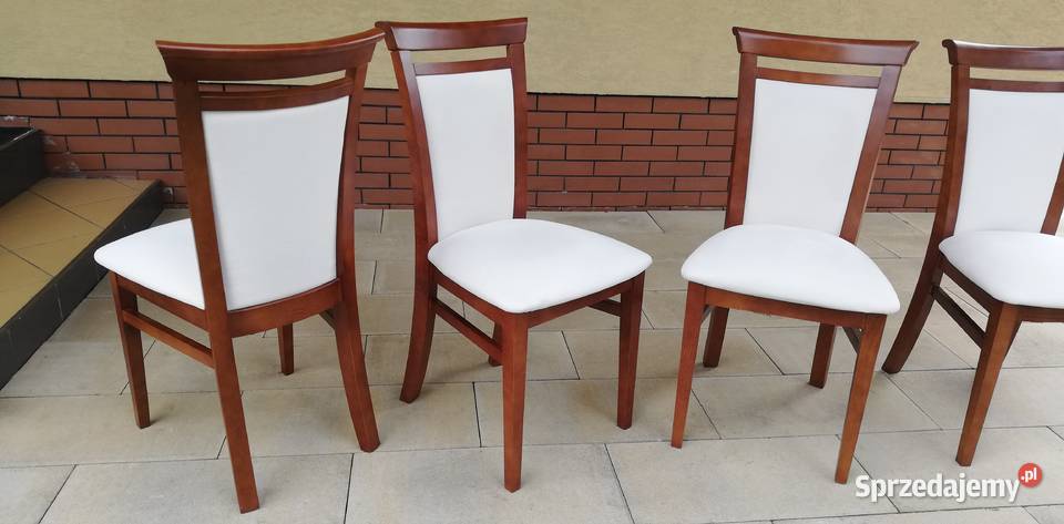 Krzesła 4 stylowe drewniane tapicerowane do mazowieckie Garwolin