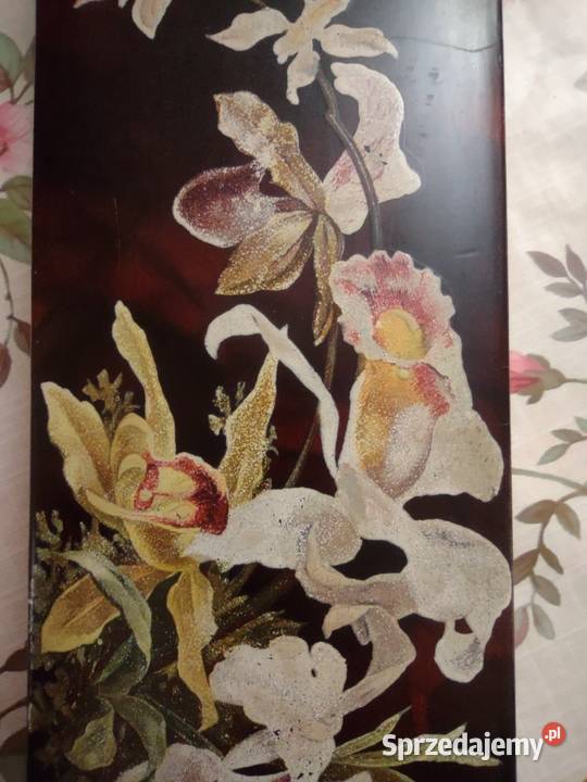 Japonia antyk szkatułka pudełko laka ręcznie Antyki Gniezno