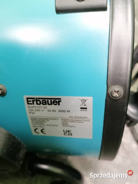 NAGRZEWNICA ERBAUER BGP2107 REF 250208001
