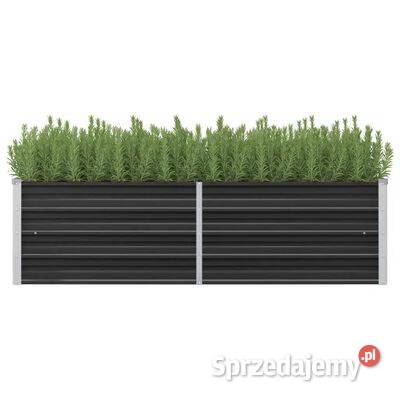 vidaXL Podwyższona donica antracyt 160x40x45 mazowieckie Warszawa