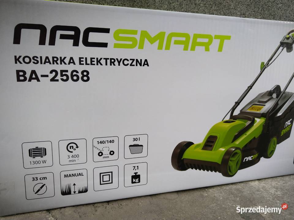 NAJTANIEJ Kosiarka Elektryczna z Koszem 1300W