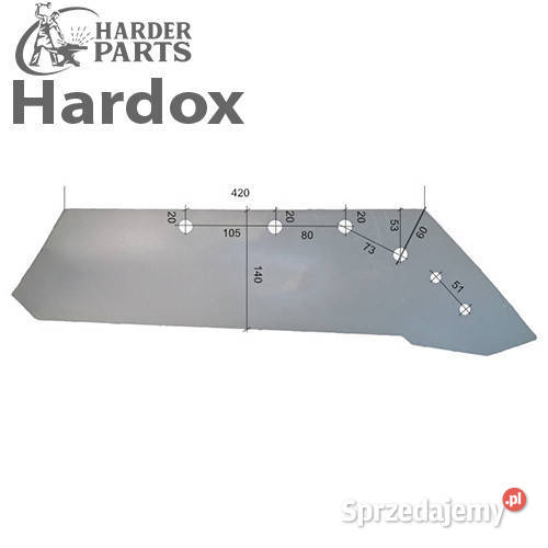 Lemiesz 300hektarów HARDOX 3318671P części do Suwałki