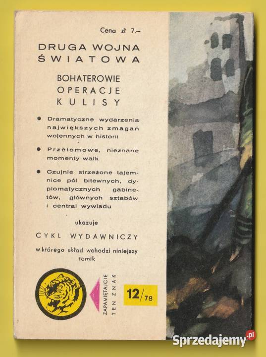 ŻÓŁTY TYGRYS ŚMIERĆ PRZYCHODZI WOJNIE 1978 łódzkie Łódź