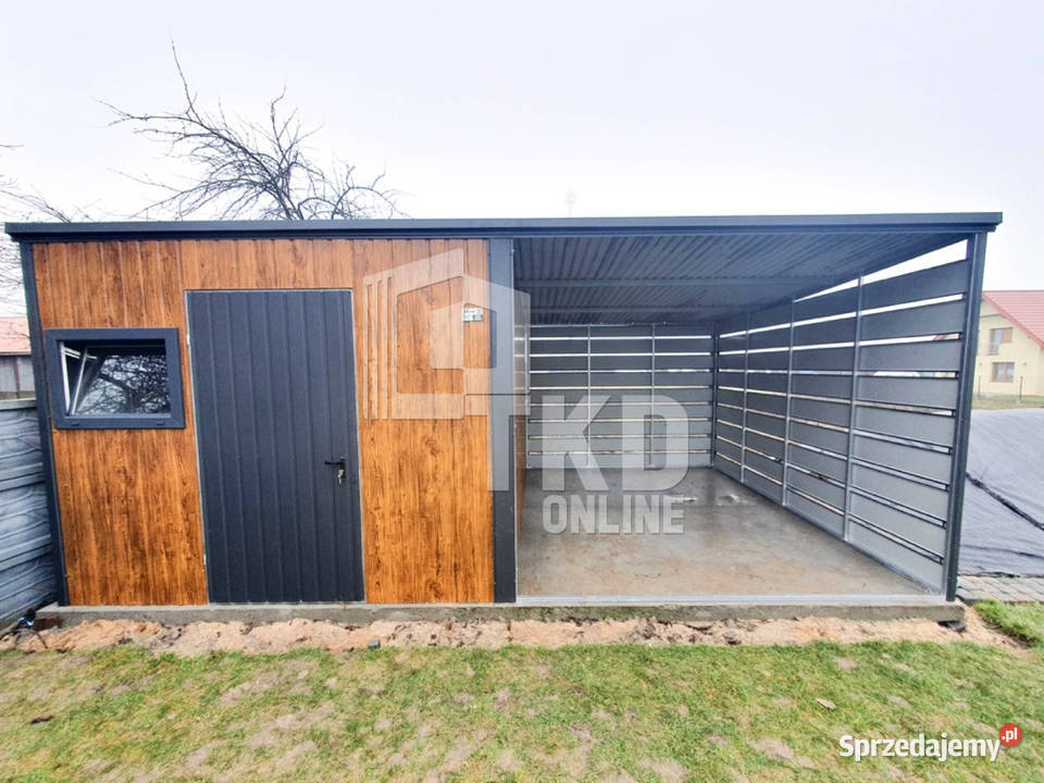 DOMEK OGRODOWY SCHOWEK 3x4 Wiata 3x4 Drzwi Okno Łódź