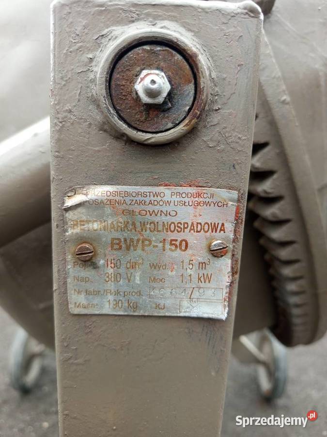 Betoniarka Duża Polska na 220400v Myszków
