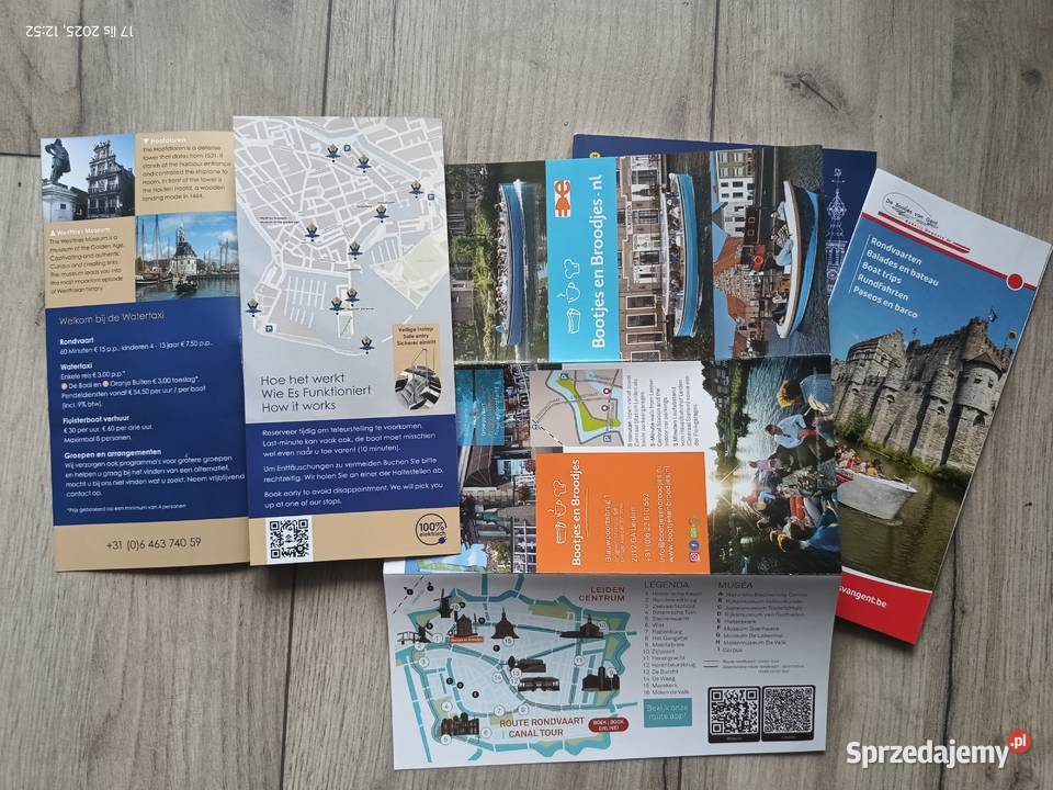 Nowe foldery turystyczne Lejda i Gandawa Wronki