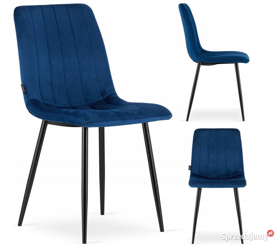 Krzesło tapicerowane welurowe NOWOCZESNE Wysyłka Choroszcz