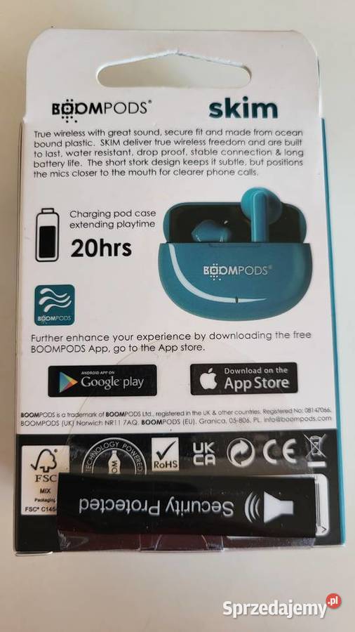 Boompods Skim słuchawki bezprzewodowe Ełk