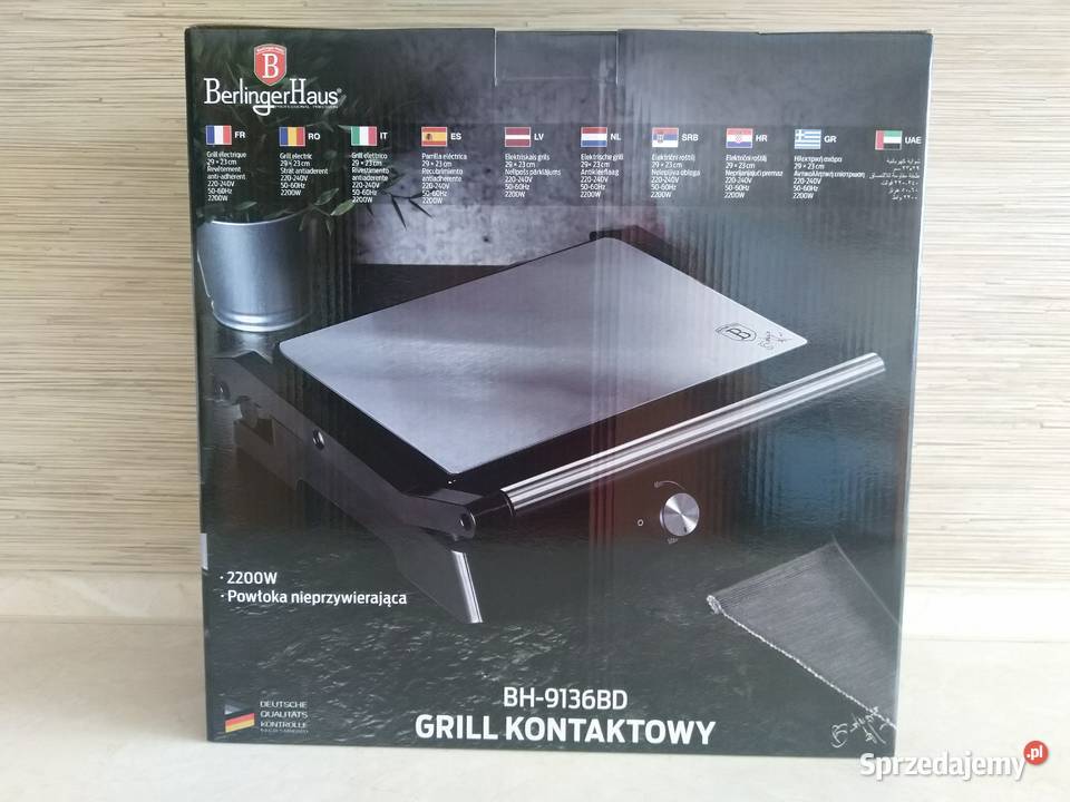 NAJTANIEJ Grill Kontaktowy Elektryczny 2200W śląskie Zabrze
