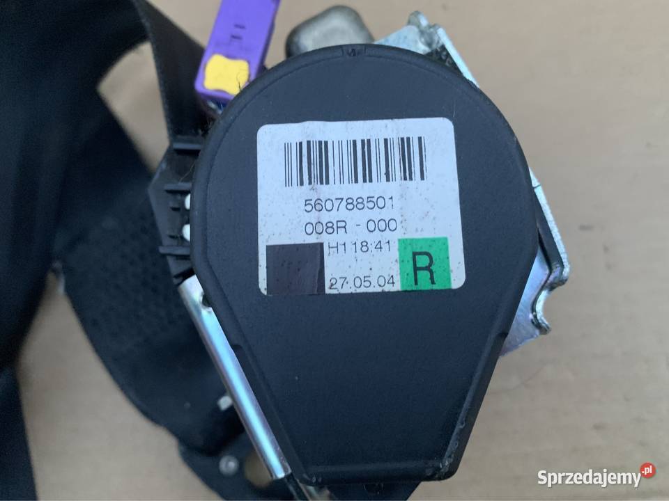 Pas bezpieczeństwa prawy przód 8E0857706F audi zachodniopomorskie Szczecin sprzedam