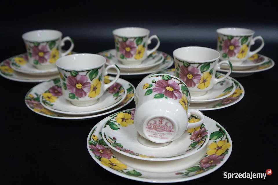 Na sprzedaż 6 kompletów Anielska porcelana Kalisz