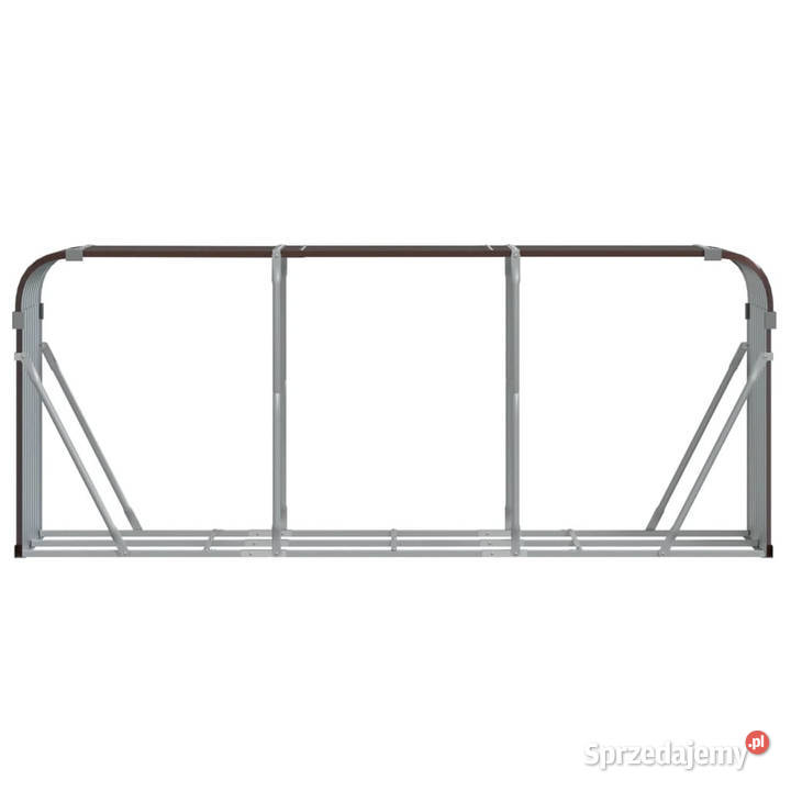 Stojak na drewno brązowy 234x45x100 stal