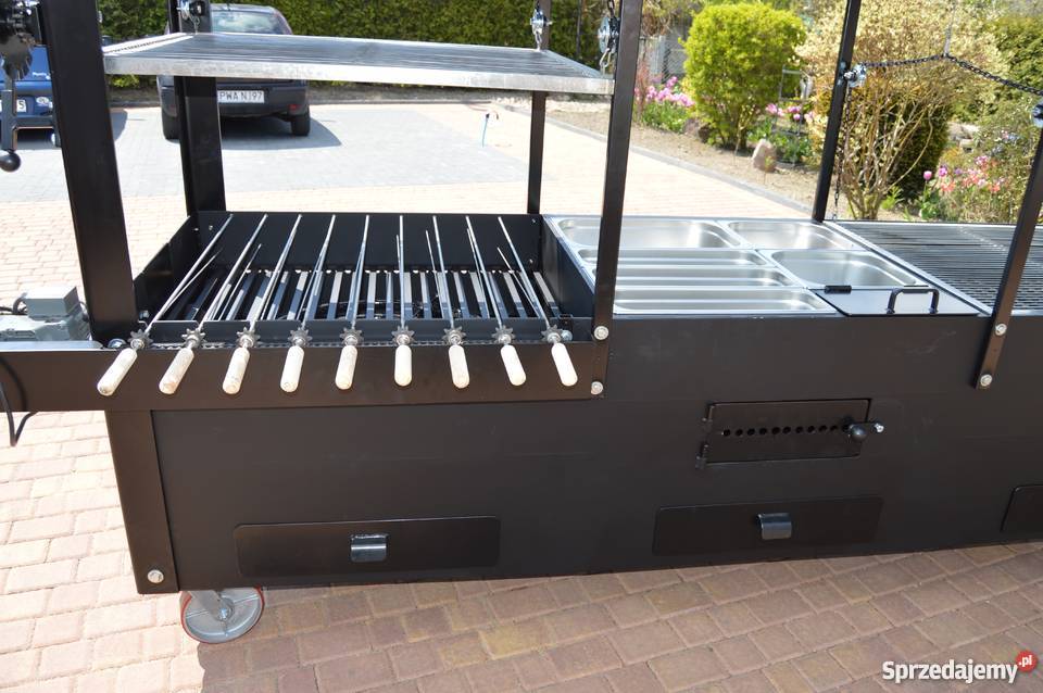 Gastronomiczny grill cateringowy gazowy węglowy Damasławek