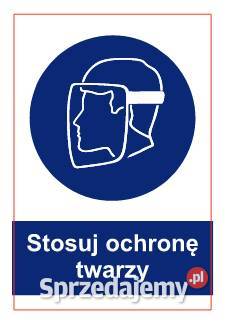 Naklejka BHP Stosuj ochronę twarzy GJM013 Kamionna