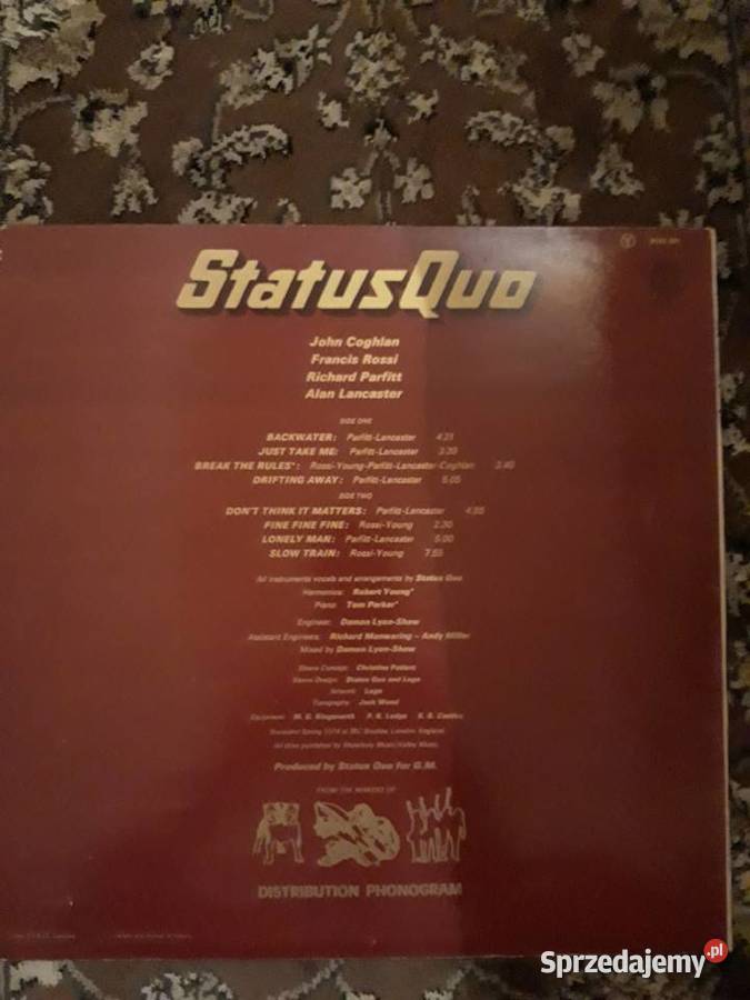 STATUS QUO QUO album 1974 Rzeszów sprzedam