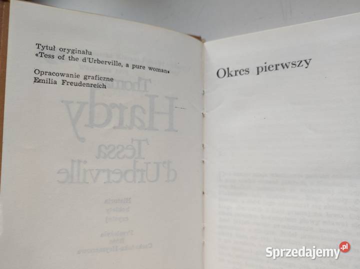Thomas Hardy Tessa DUrberville 1975 Kielce
