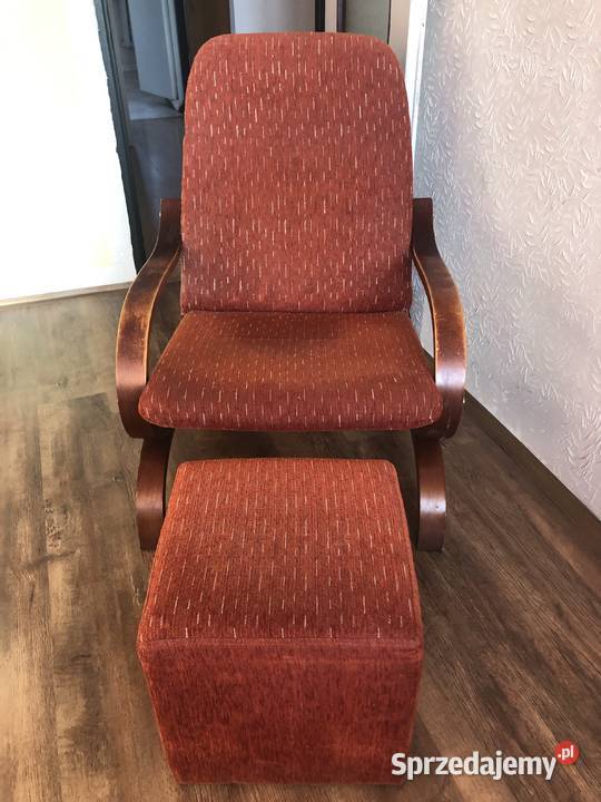Sprzedam fotel z podnóżkiem pufą Bolesławiec sprzedam