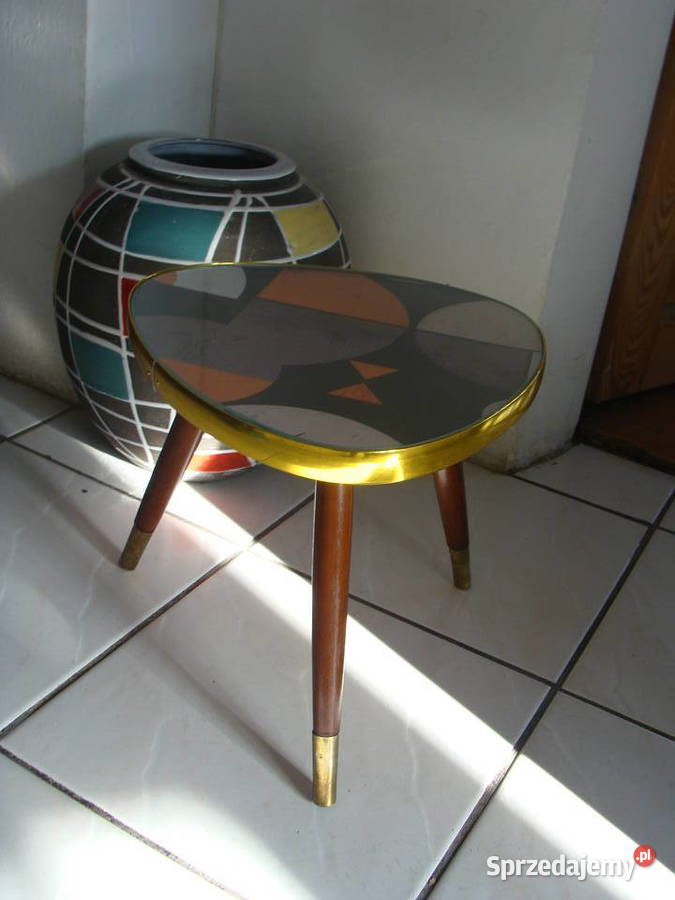 Stylowy stolik kawowy w stylu rockabilly z lat Wrocław