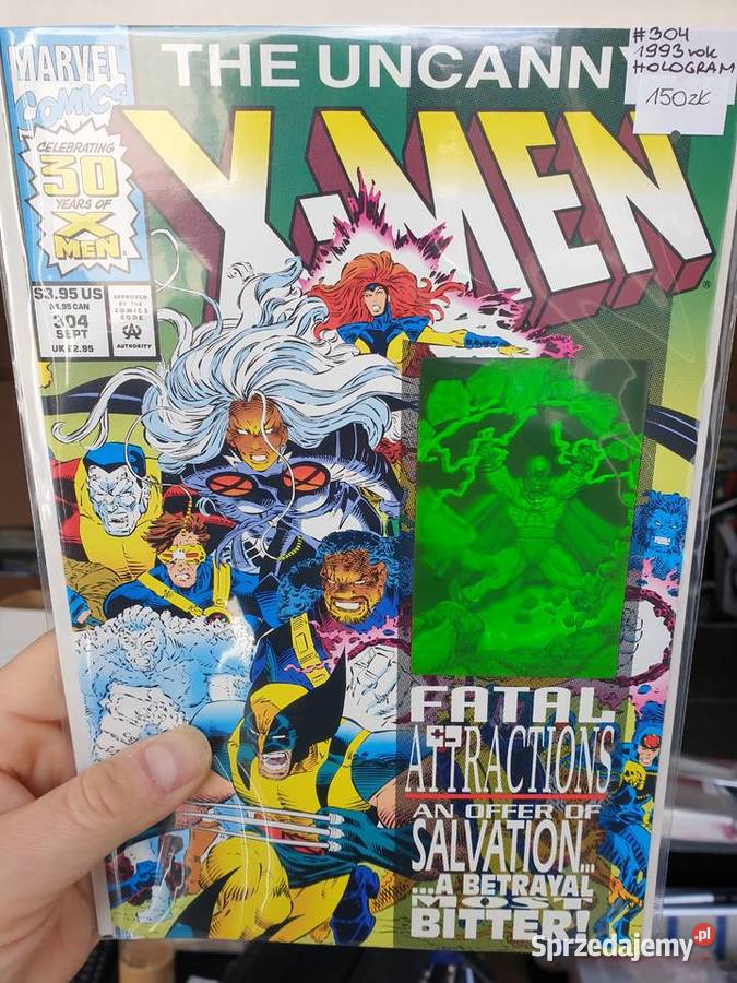The Uncanny XMen komiks z hologramem Marvel 1993 Gdynia