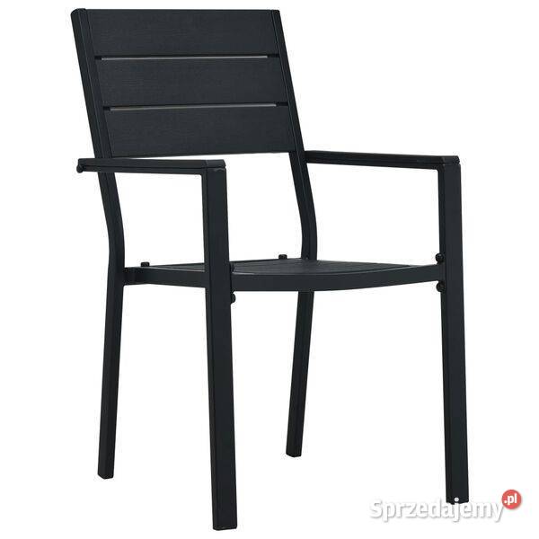 vidaXL Krzesła ogrodowe 4 czarneSKU47886 Warszawa