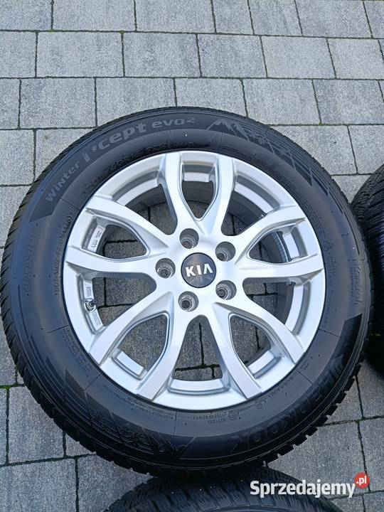 Alufelgi Kia 16 zimówki z oponami Hankook 7 mm warmińsko-mazurskie Elbląg sprzedam