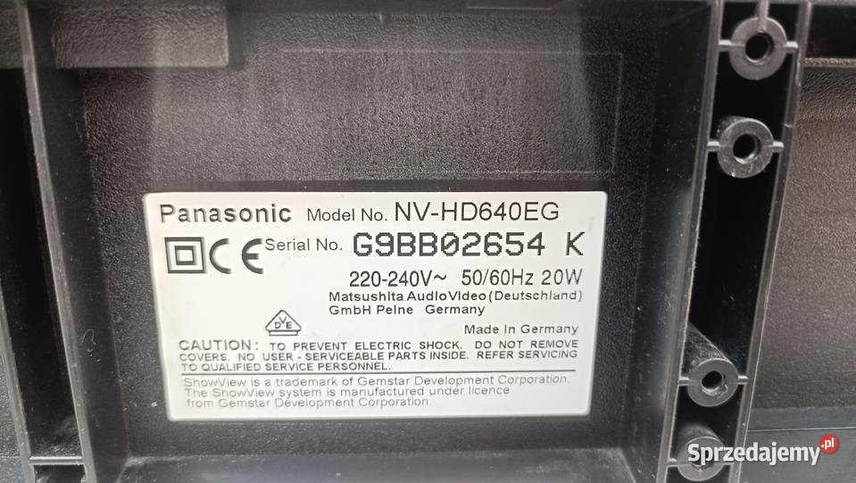 PANASONIC NVHd640 Magnetowid bez pilota i kabla Poznań