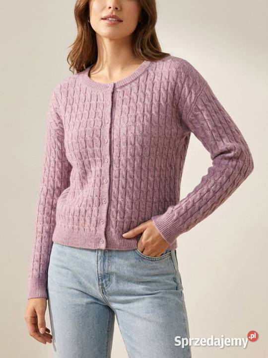 różowy sweter rozpinany Sinsay S Olkusz