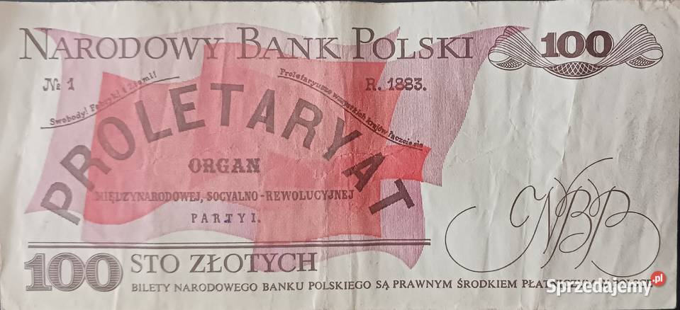 100 złotych 1XII1988 seria SZ Konin