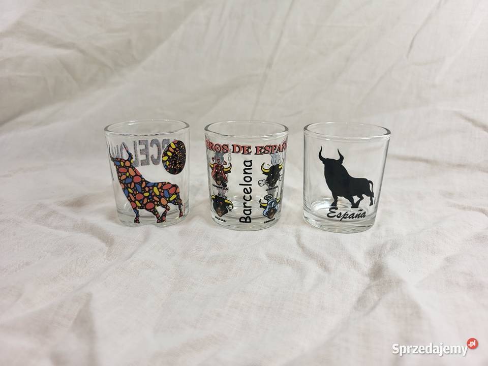 Kolekcjonerskie pamiątkowe kieliszki z Hiszpanii mazowieckie Warszawa