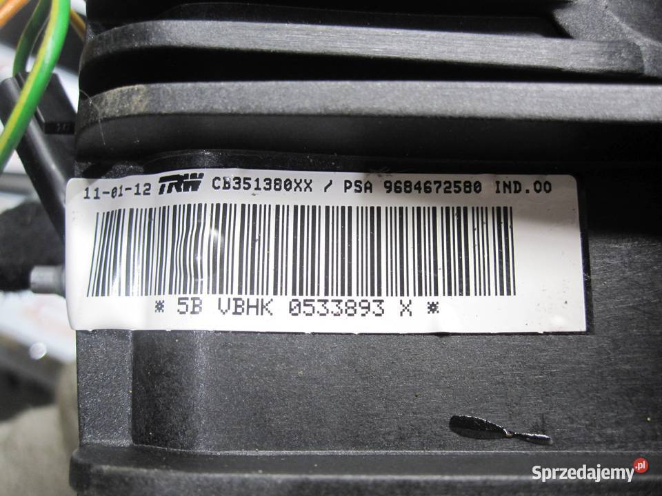 PEUGEOT 3008 I 12r AIRBAG poduszka pasażera Kielce sprzedam