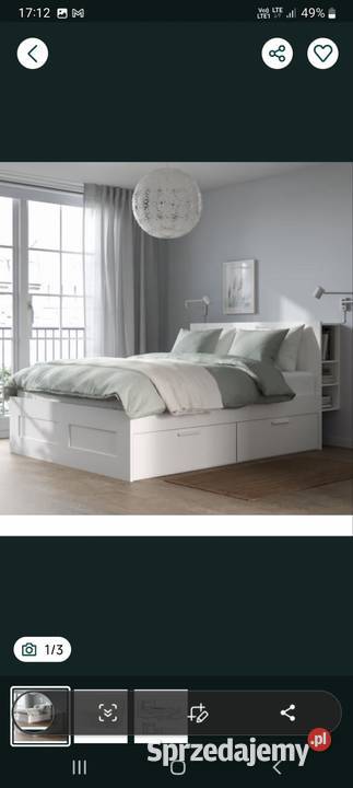Łóżko Ikea Brimes Łóżka Kórnik