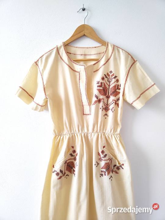 Sukienka Vintage 60 70s podkarpackie