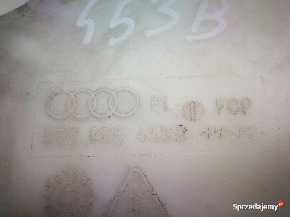 ZBIORNIK SPRYSKIWACZY AUDI A4 B8 A5 8T0955453B Zbiorniki płynu do spryskiwaczy śląskie Przystajń sprzedam