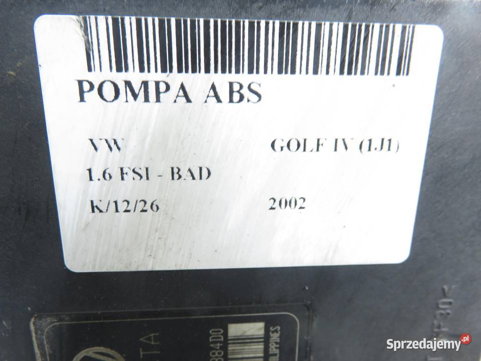 POMPA ABS VW GOLF IV 1J1 1C0907379G 10096003173