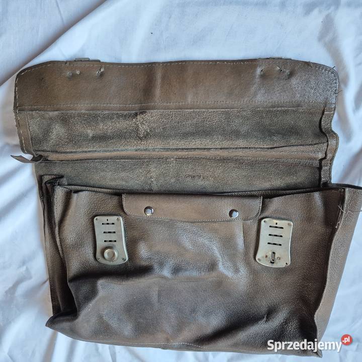 Stara teczka skórzana vintage prl Brzesko sprzedam