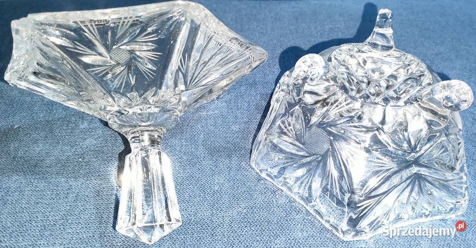 Zestaw szkła kryształowego bombonierka sprzedam