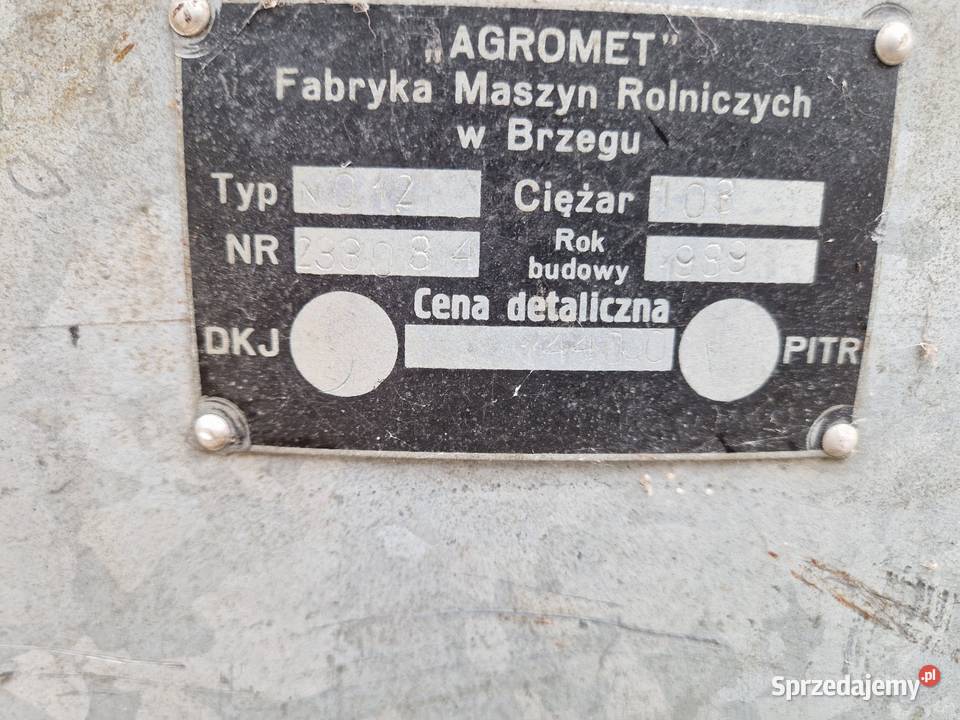 Rozsiewacz Nawozu Agromet Brzeg N012 Lejek mazowieckie Żelechów
