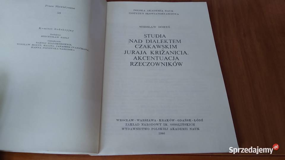 Studia dialektem czakawskim Juraja Krianicia Gdańsk
