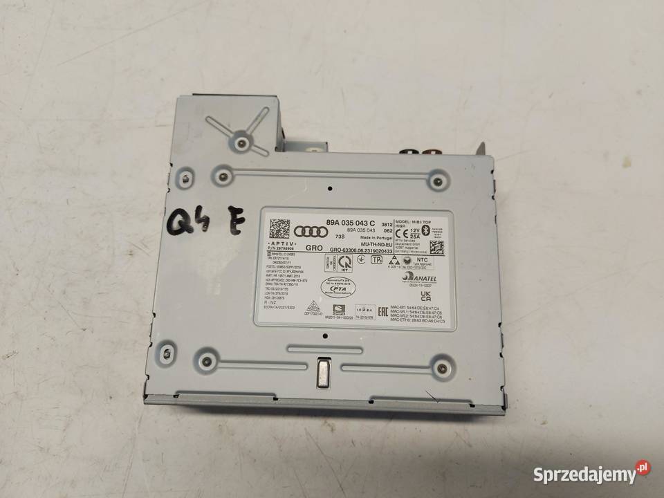 Audi Q4 ETRON 89A 89E MODUŁ STERUJĄCY 89A035043C sprzedam