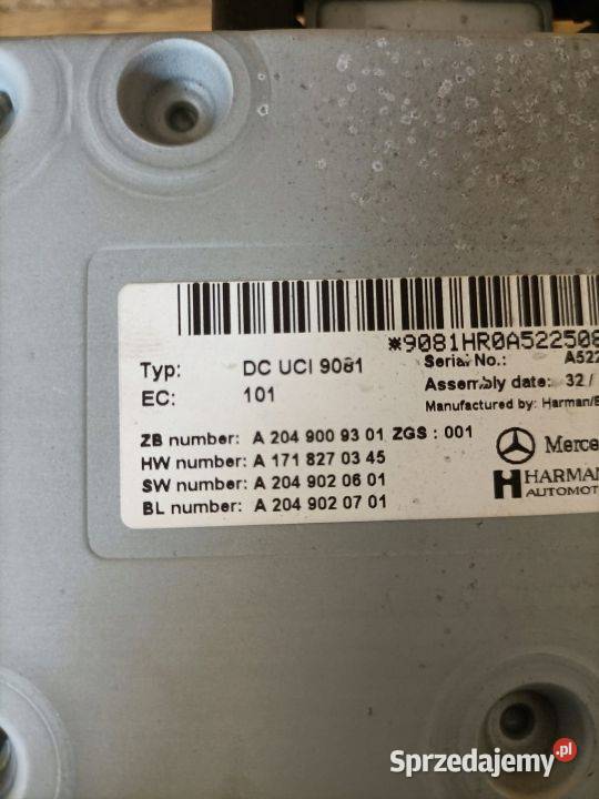 Moduł HARMAN Mercedes W212 A2049009301 Pleszew