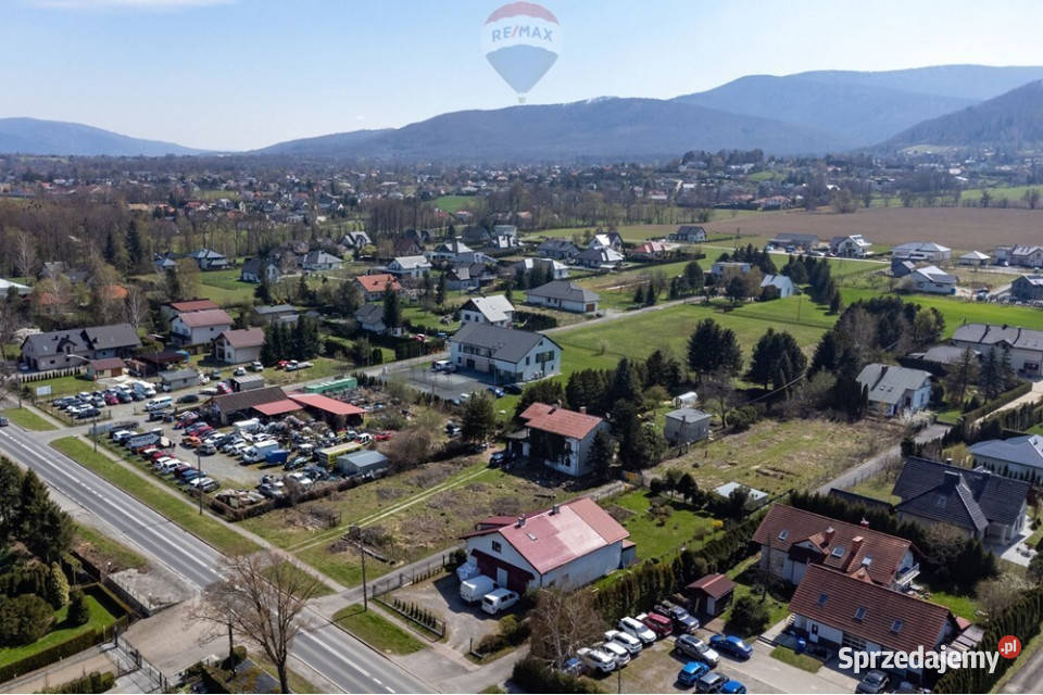 Działka usługowohandlowa ruchliwa droga Jaworze