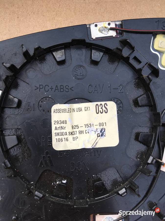 lusterko SKODA OCTAVIA III Fotochrom osobowe Szczecin sprzedam