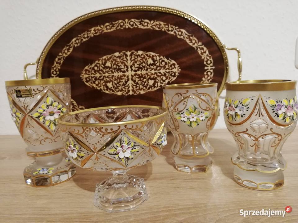 Szkło kryształ sygnowane Weidensteiner Porcelana i szkło Ropa