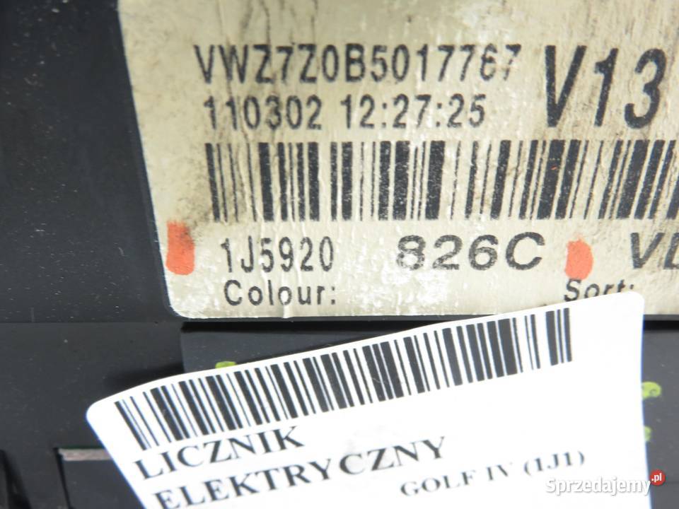 LICZNIK VW GOLF IV 1J1 19 TDI PD 101 ATD osobowe Liczniki i zegary sprzedam