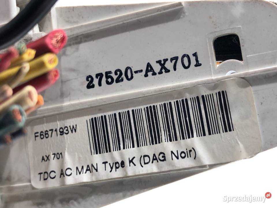 PANEL STEROWANIA NAWIEWU NISSAN MICRA K12